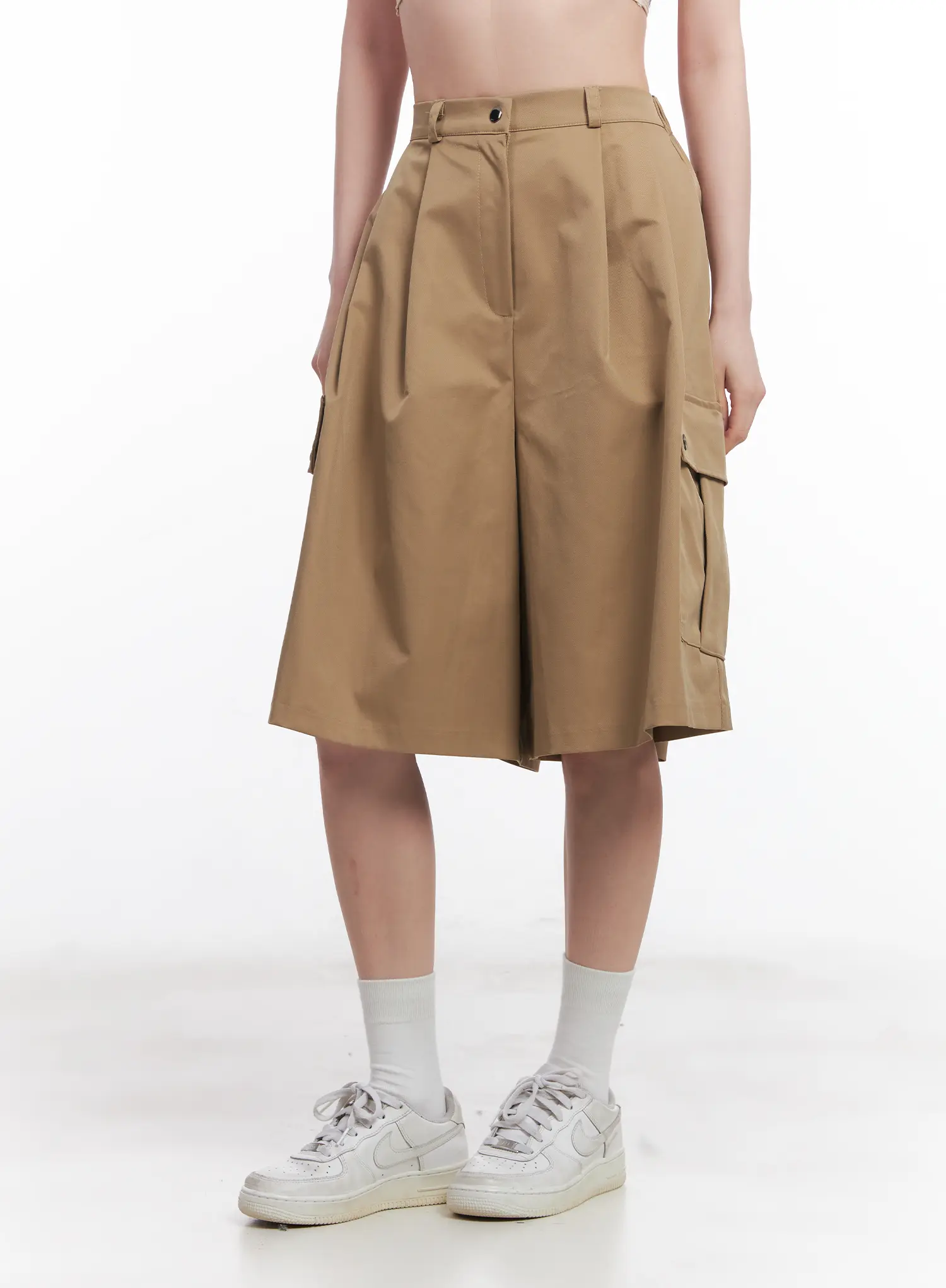 Wide-Leg Cargo Shorts CU510 - Image 11