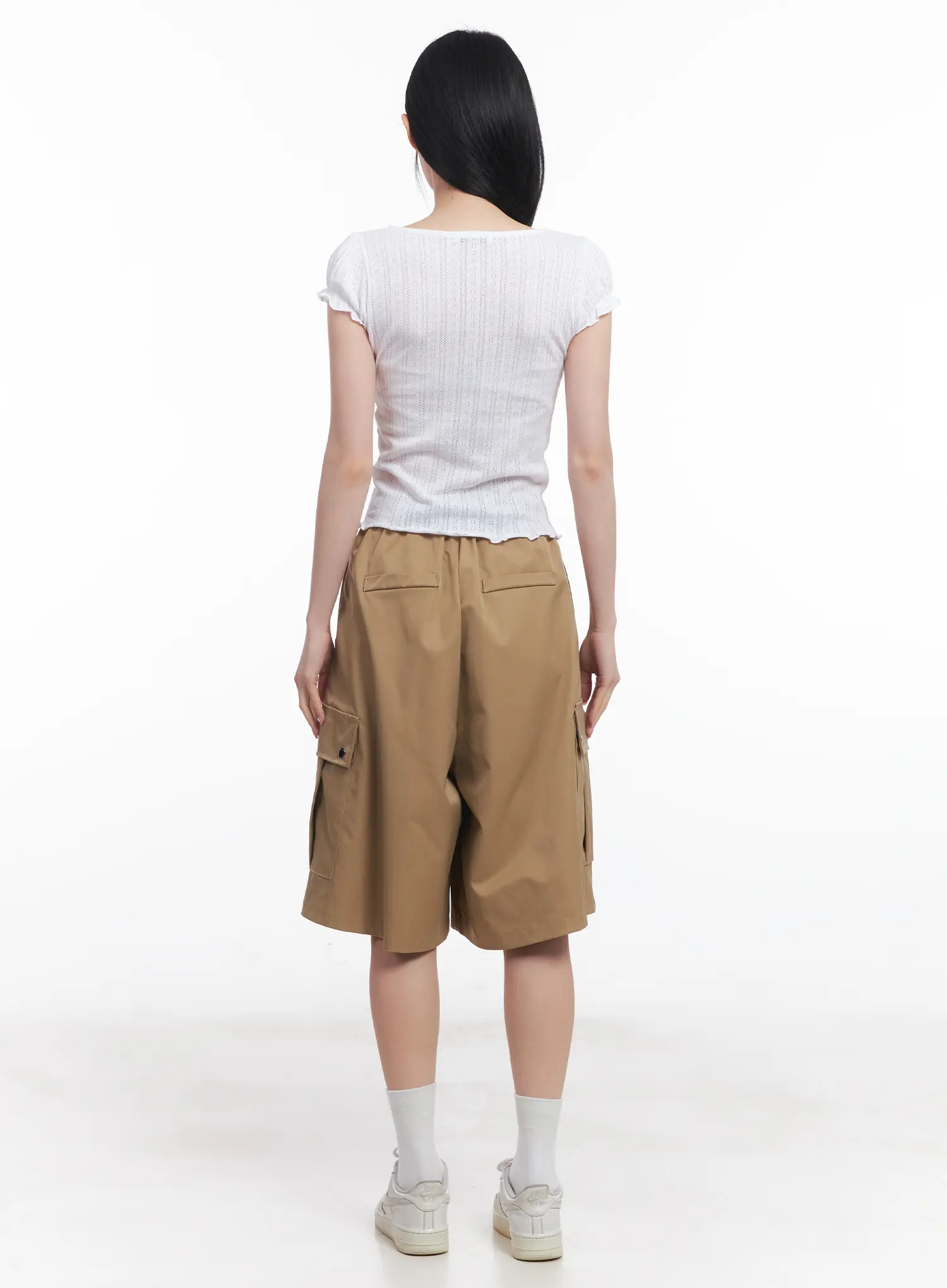 Wide-Leg Cargo Shorts CU510 - Image 9