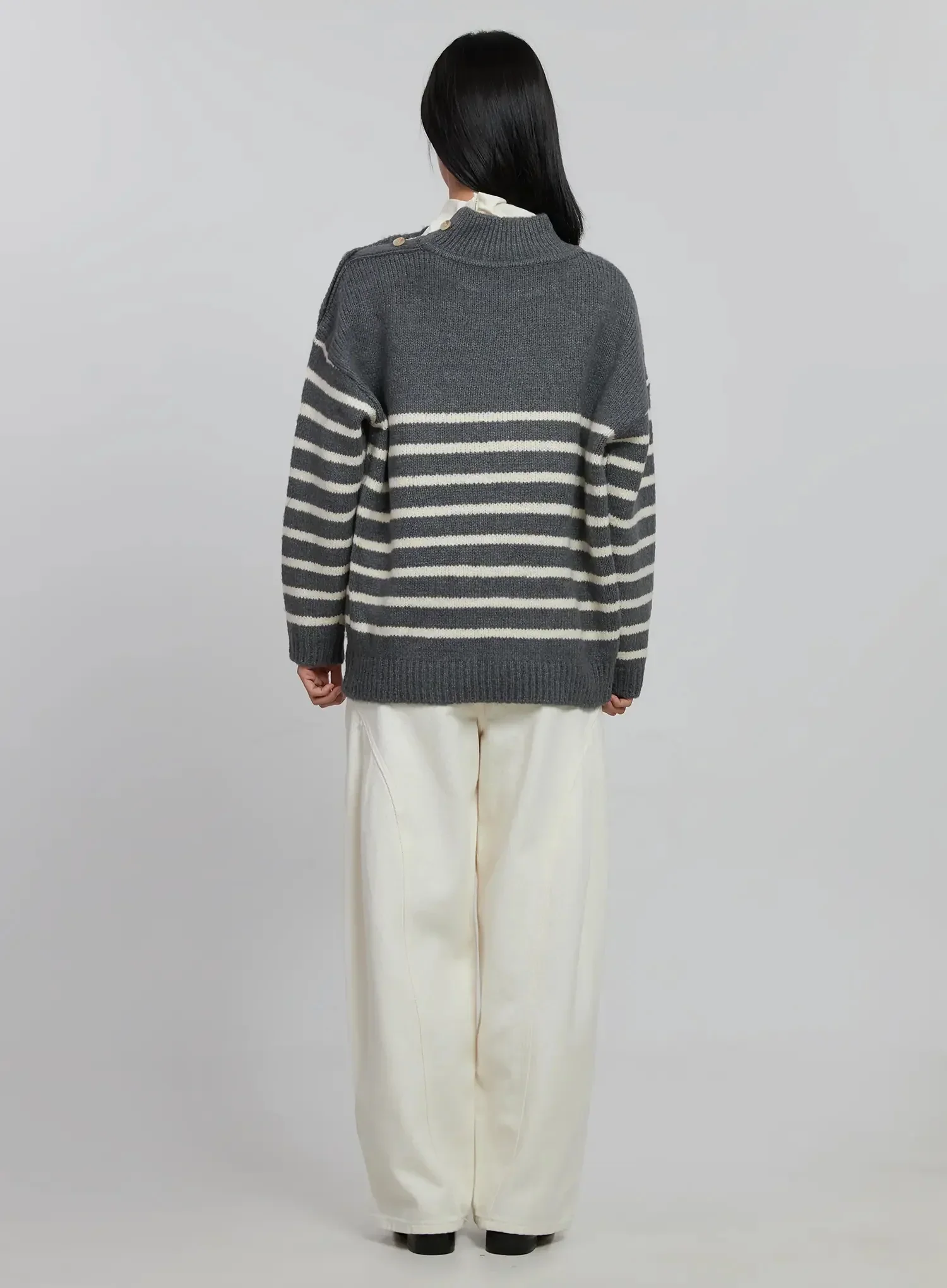 Wide Leg Cotton Pants ID504 - Image 10