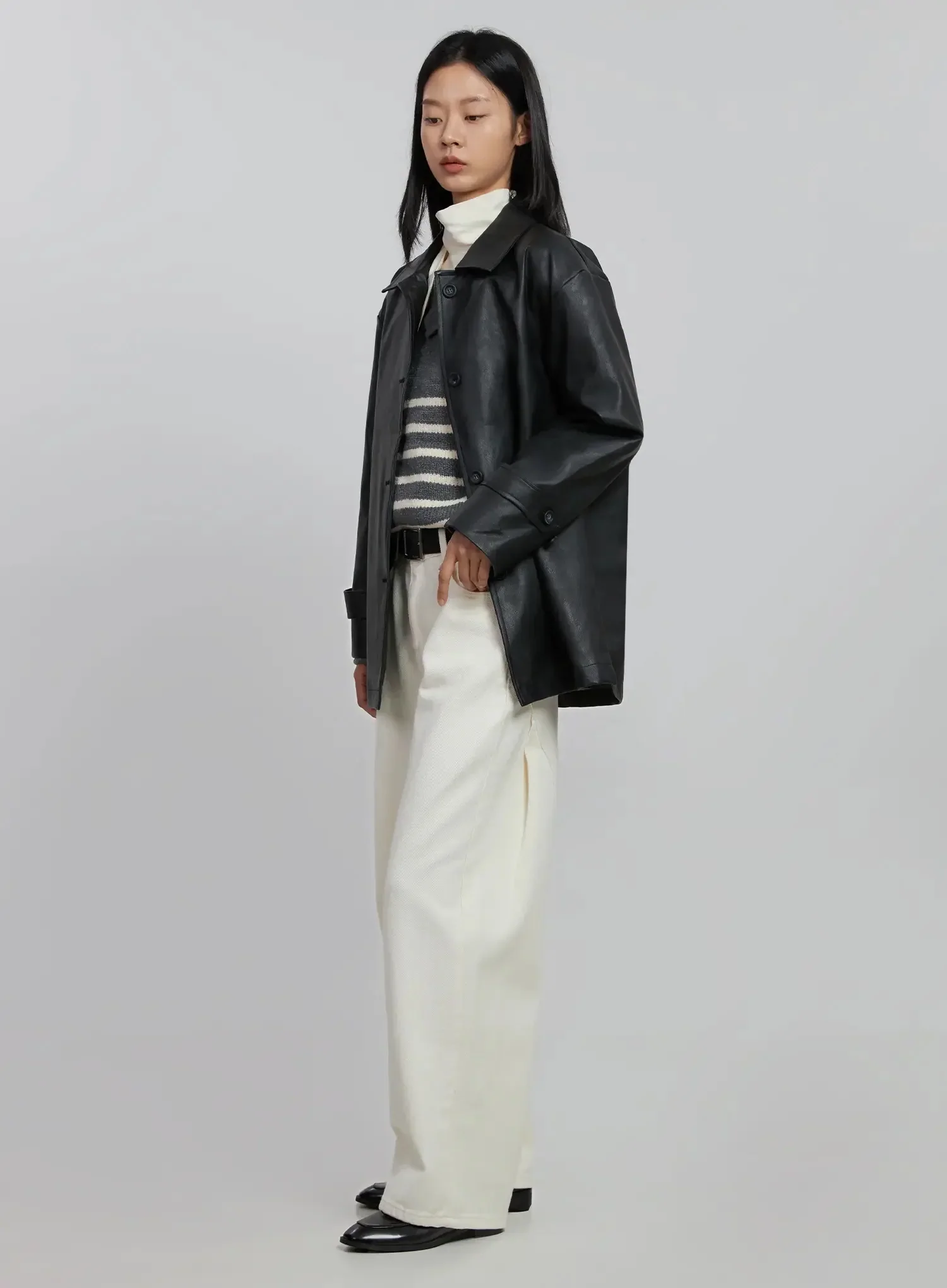 Wide Leg Cotton Pants ID504 - Image 3