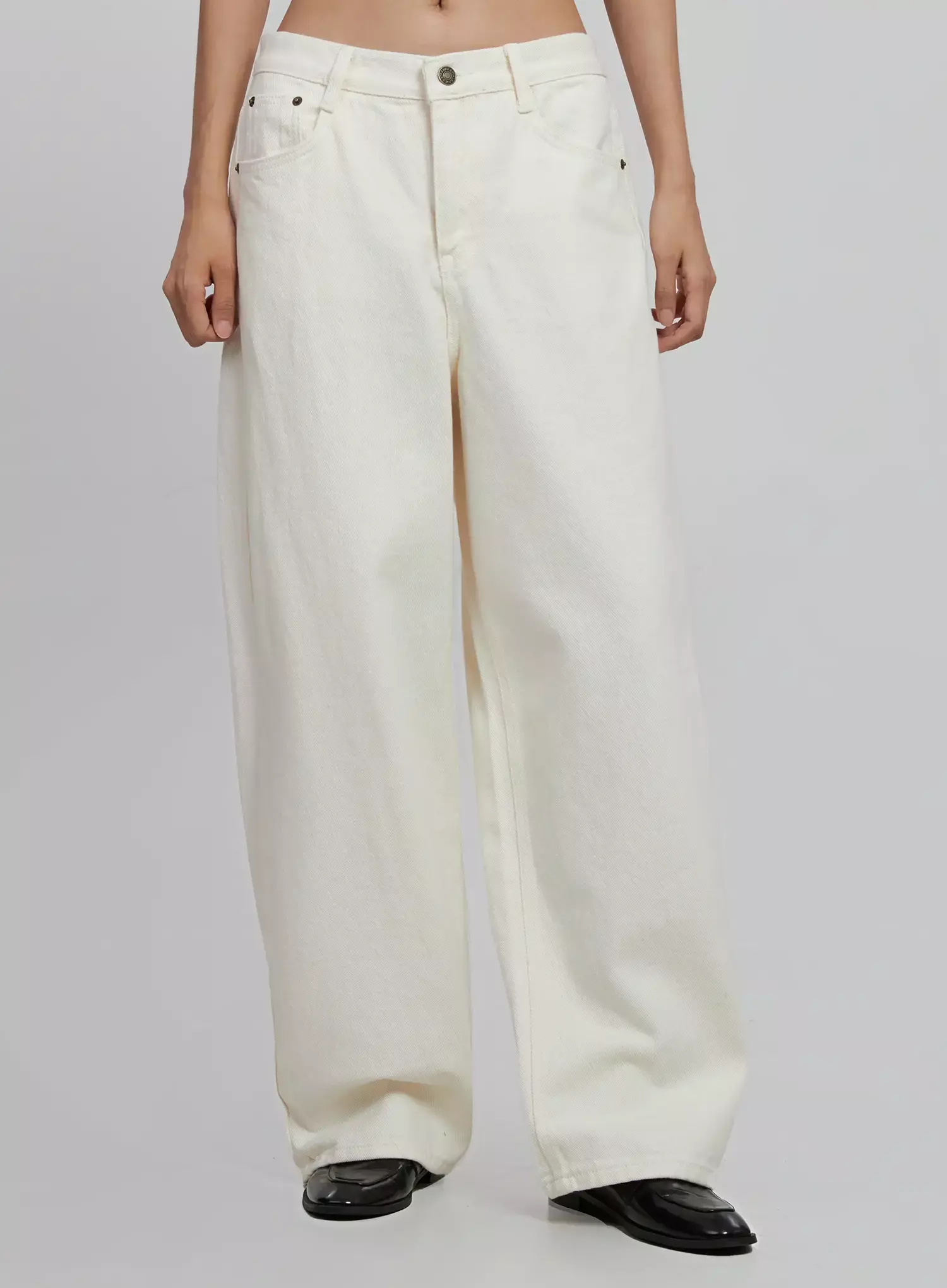 Wide Leg Cotton Pants ID504 - Image 5