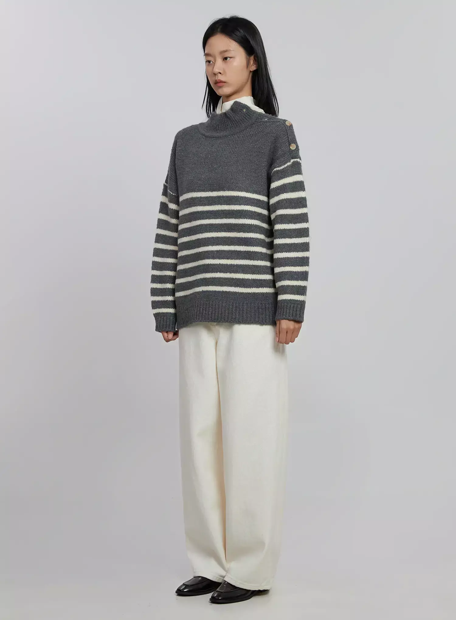 Wide Leg Cotton Pants ID504 - Image 8