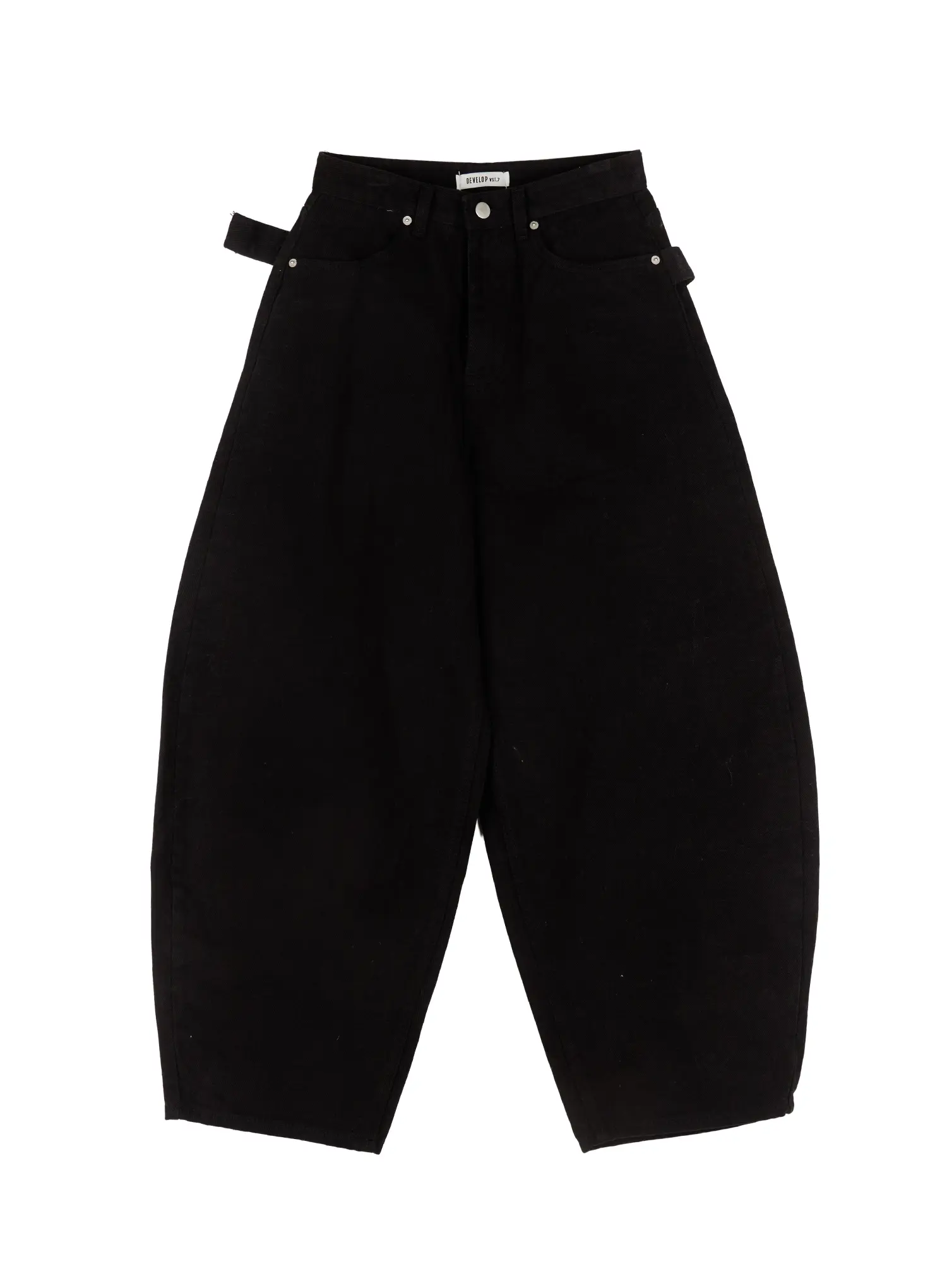 Wide Leg Cotton Pants with Belt Detail CD517 - Image 11