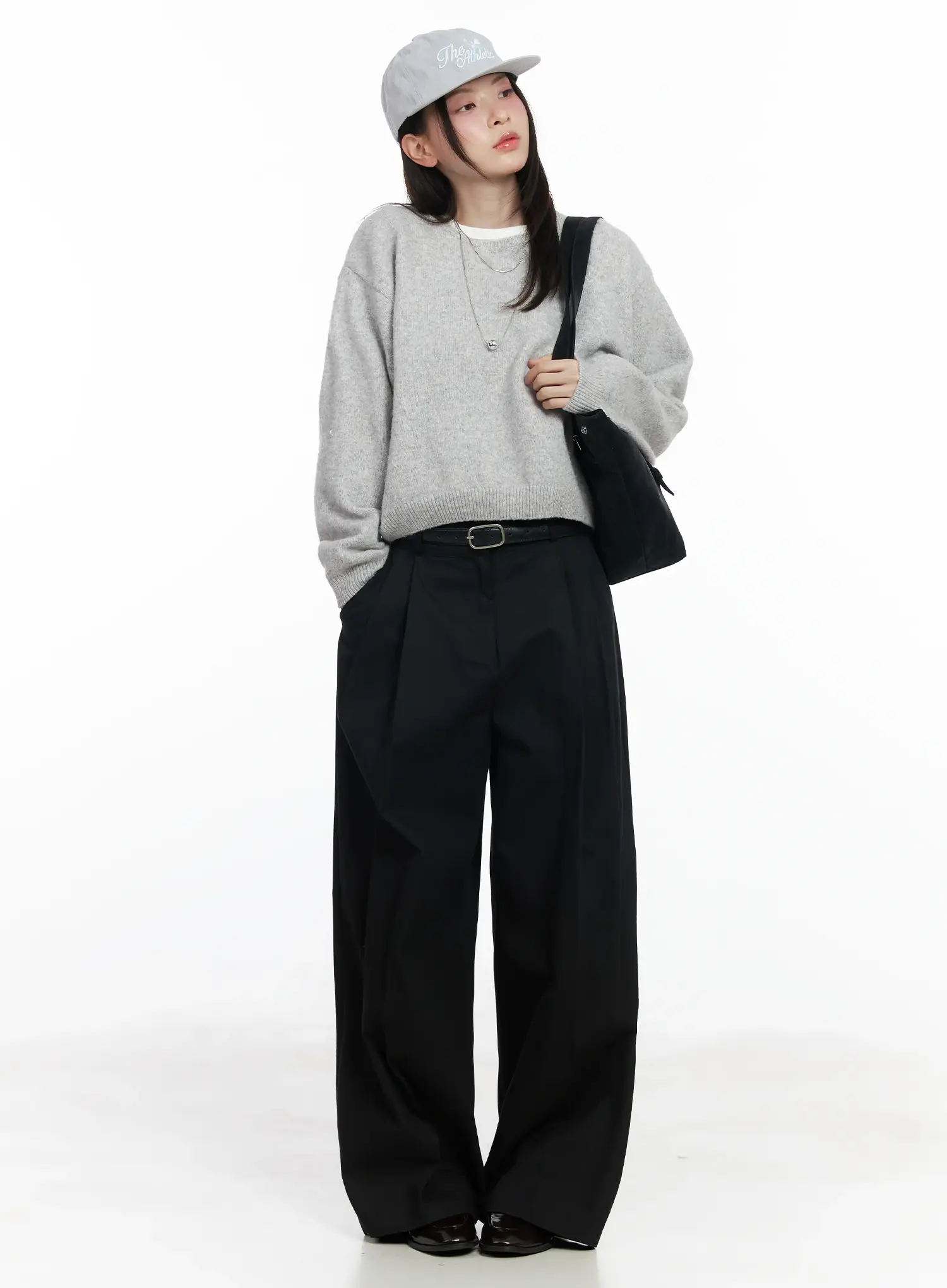 Wide-Leg Cotton Trousers IF520 - Image 2