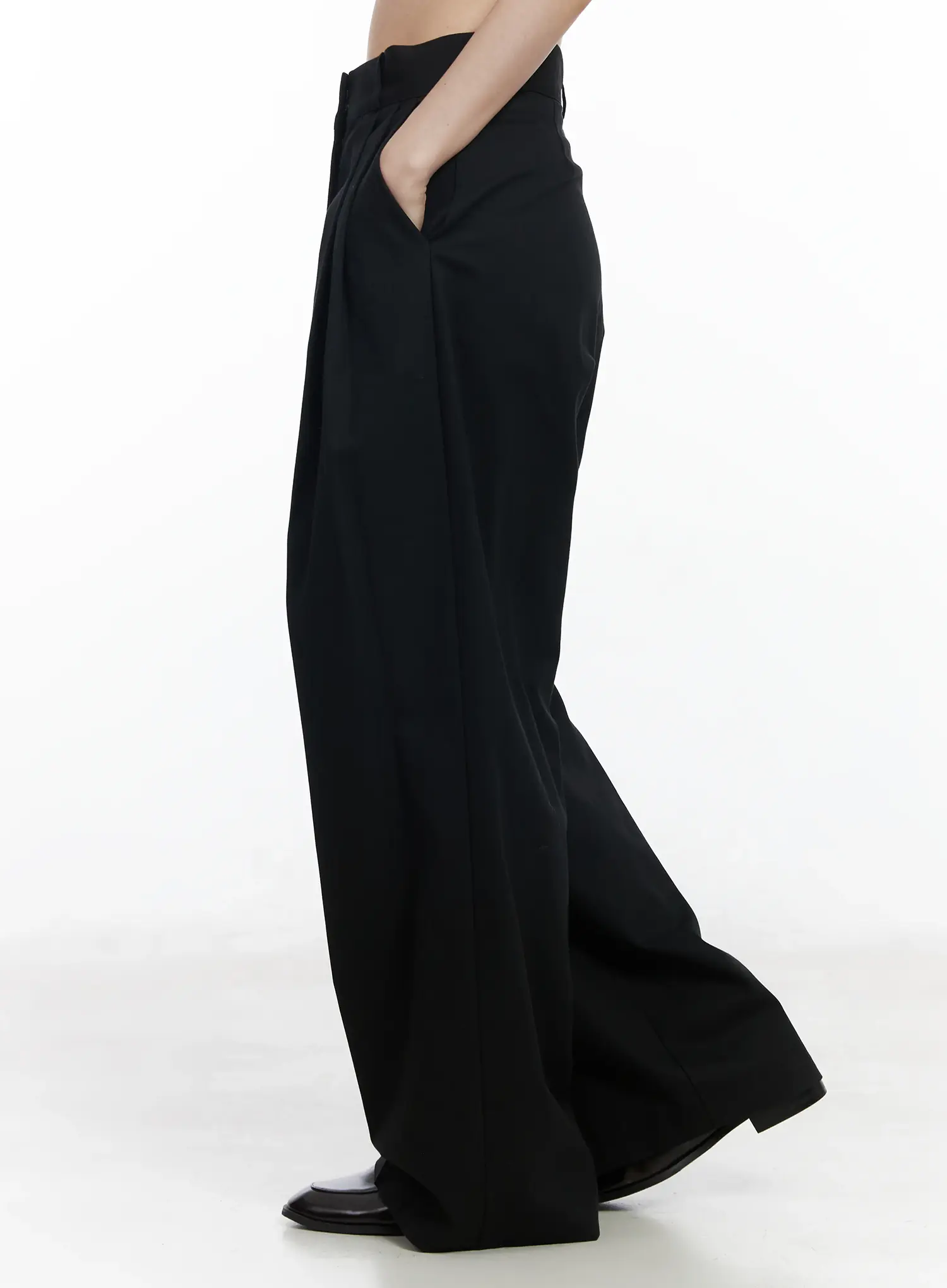 Wide-Leg Cotton Trousers IF520 - Image 4