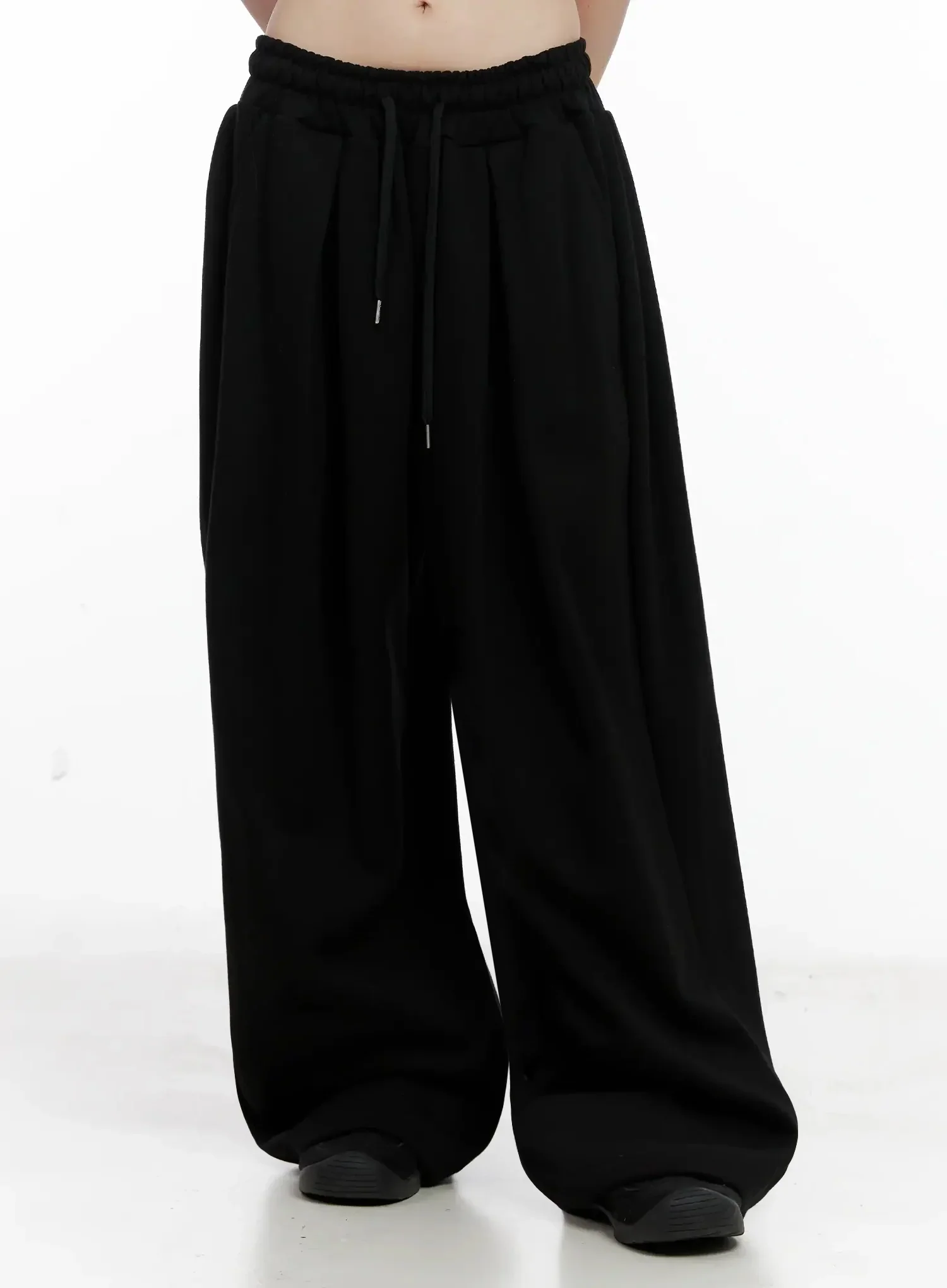 Wide-Leg Drawstring Sweatpants IL528 - Image 7