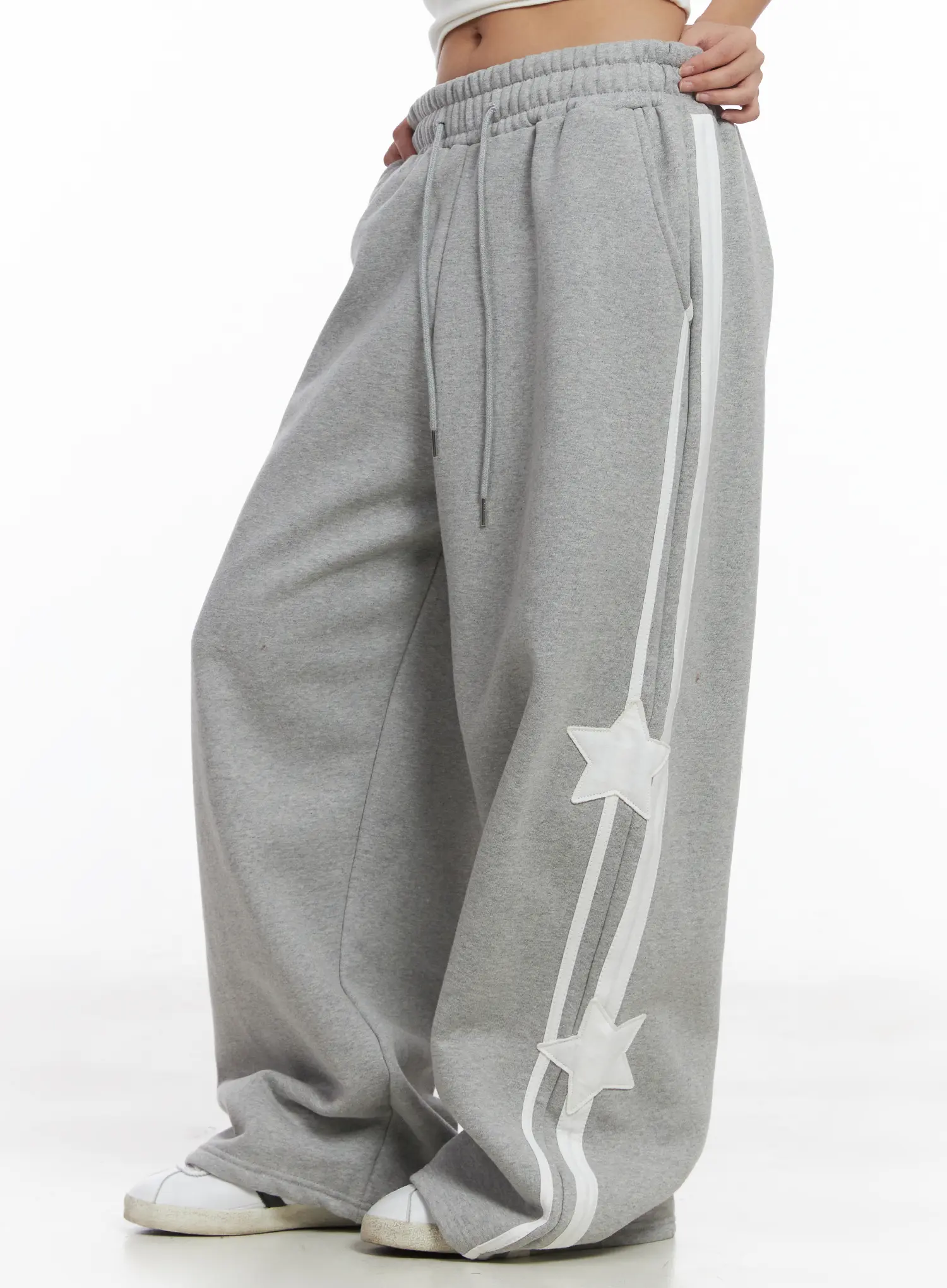 Wide Leg Fleece Track Pants CJ512