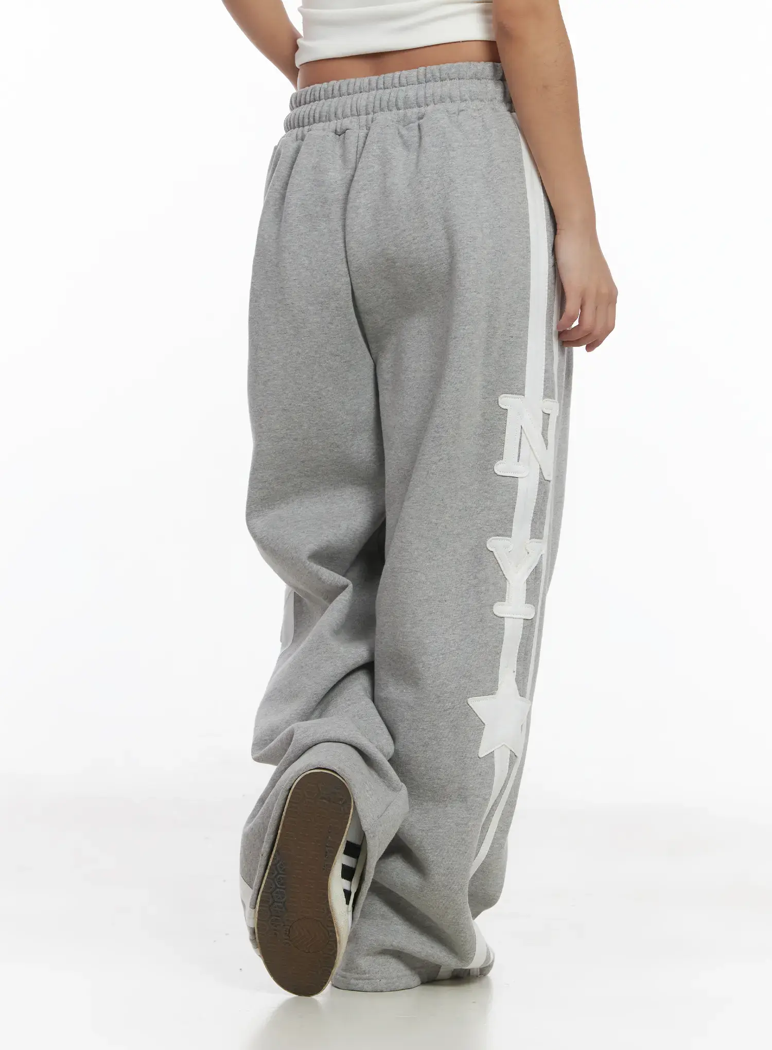 Wide Leg Fleece Track Pants CJ512 - Image 6