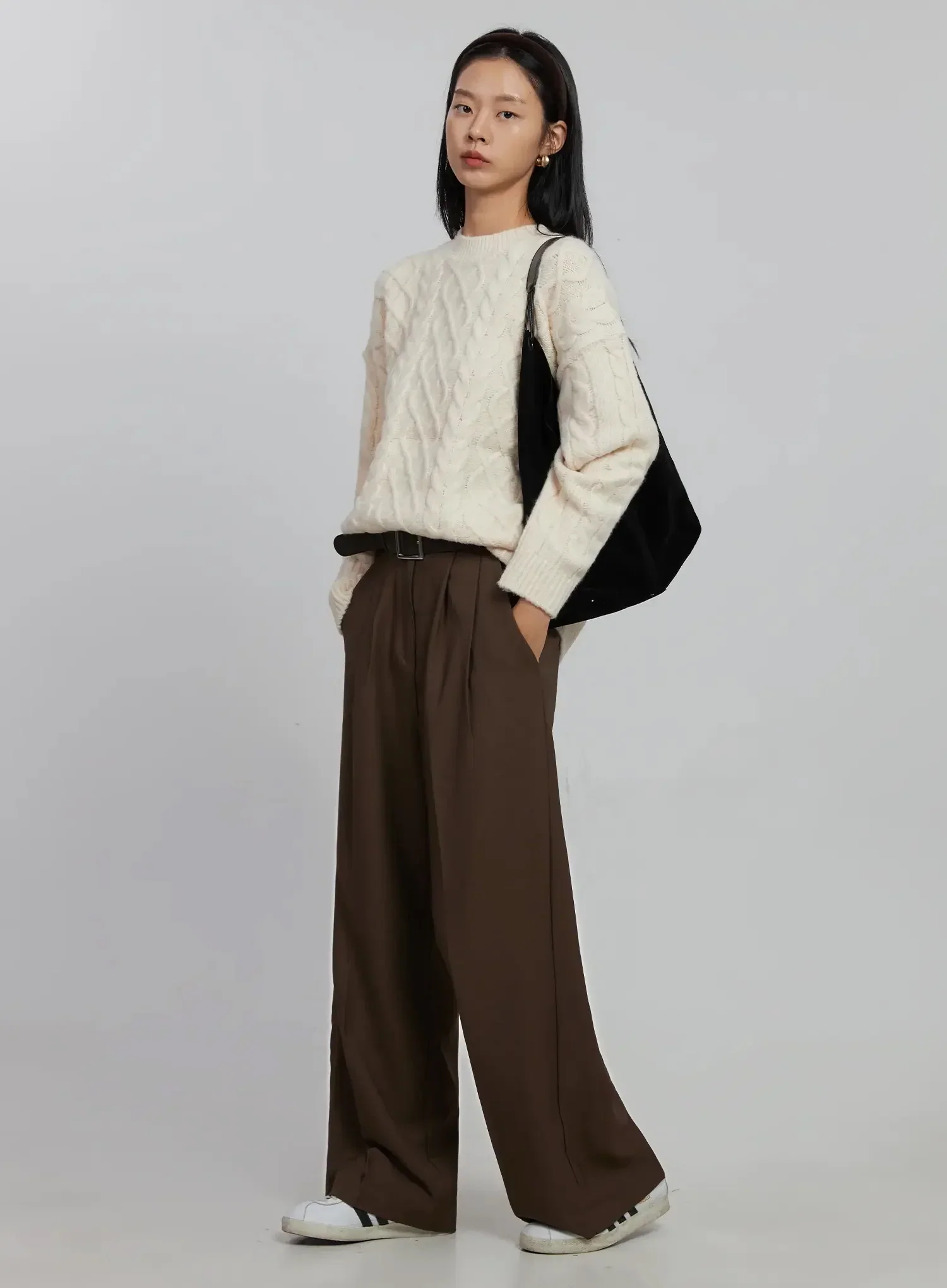 Wide-Leg Pin-Tuck Trousers ID516 - Image 10
