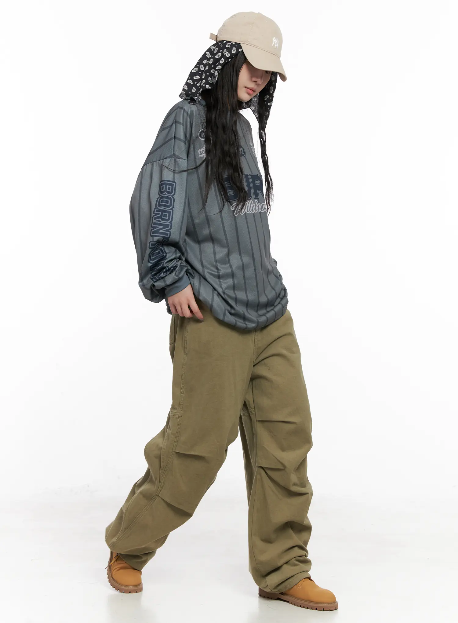 Wide Leg Pintuck Trousers CN513 - Image 6