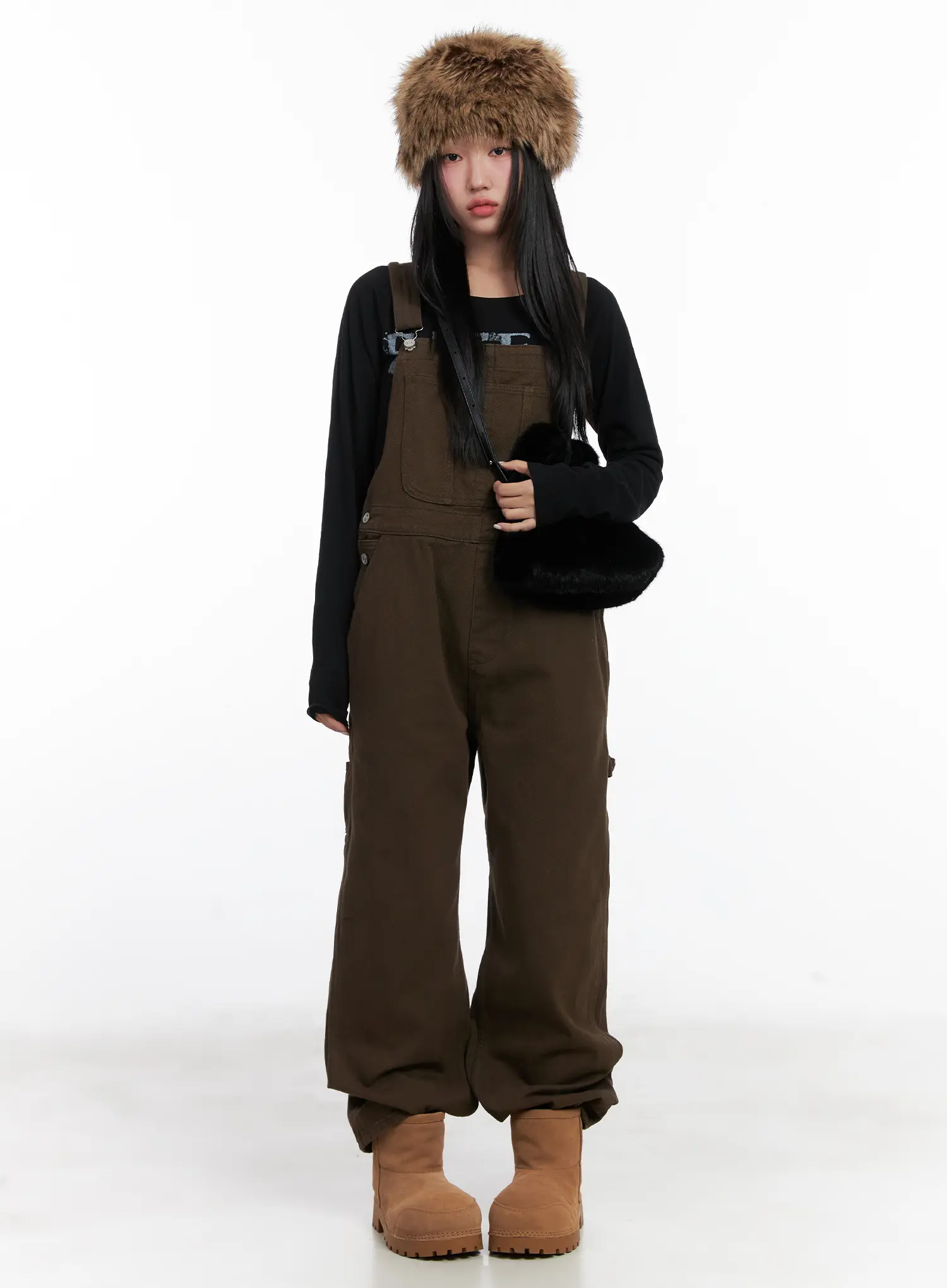Wide Leg Pocket Overalls CD501 - Image 8