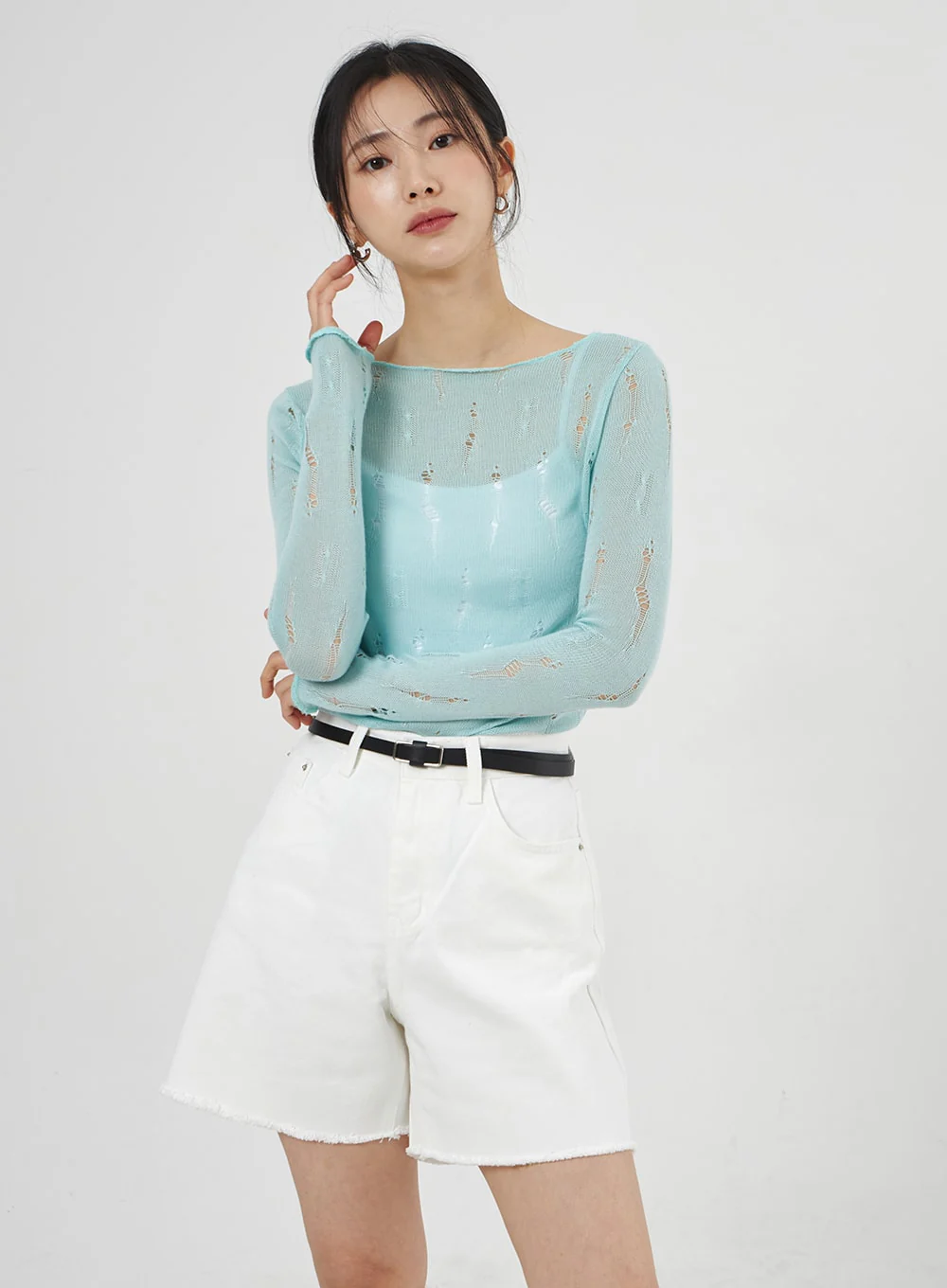 Wide Leg Shorts OA307 - Image 4