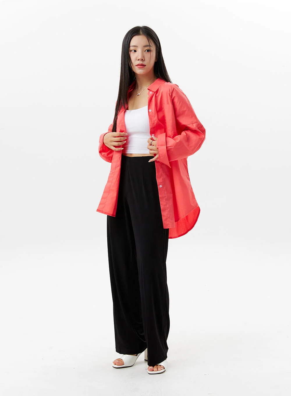 Wide Leg Tailored Pants OG314 - Image 4