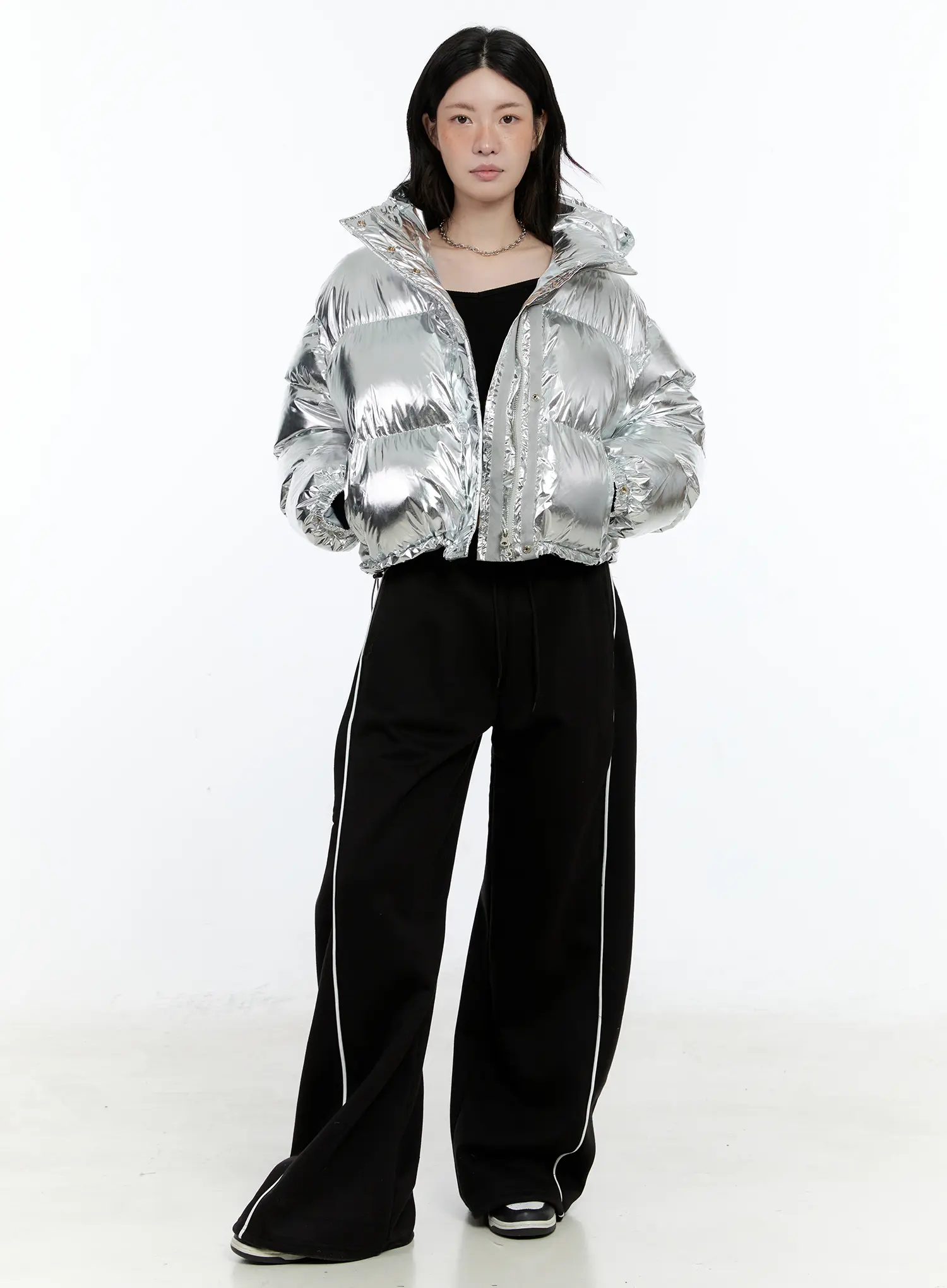Wide Leg Track Sweatpants CN517 - Image 2