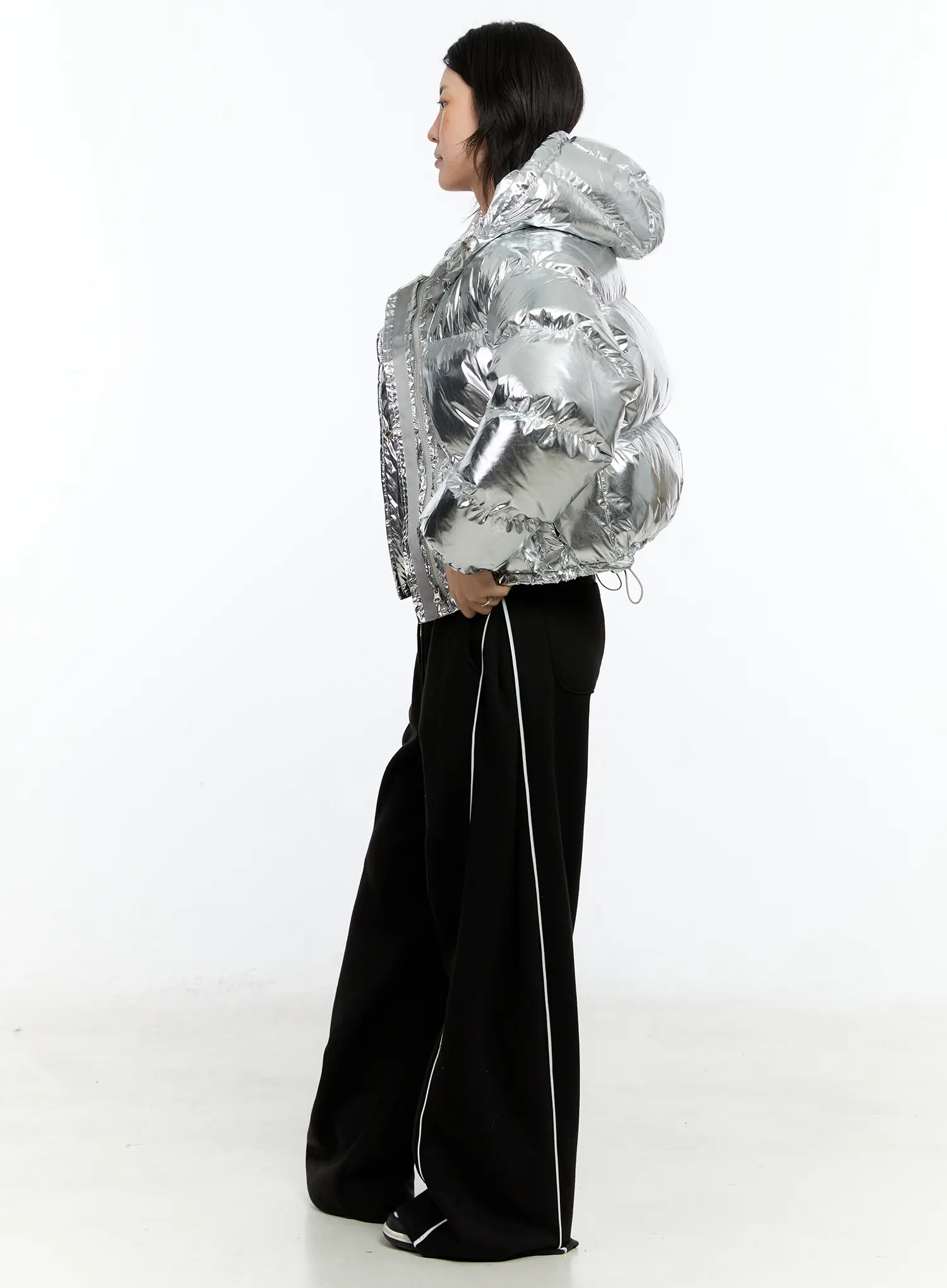 Wide Leg Track Sweatpants CN517 - Image 3