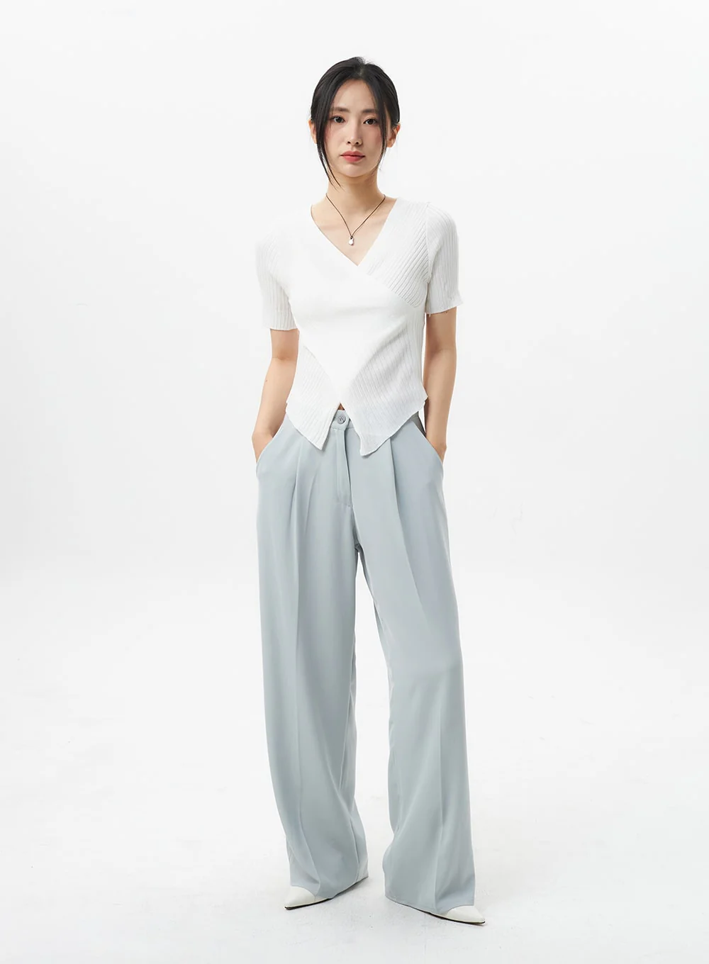 Wide Tailored Pants OL303 - Image 3