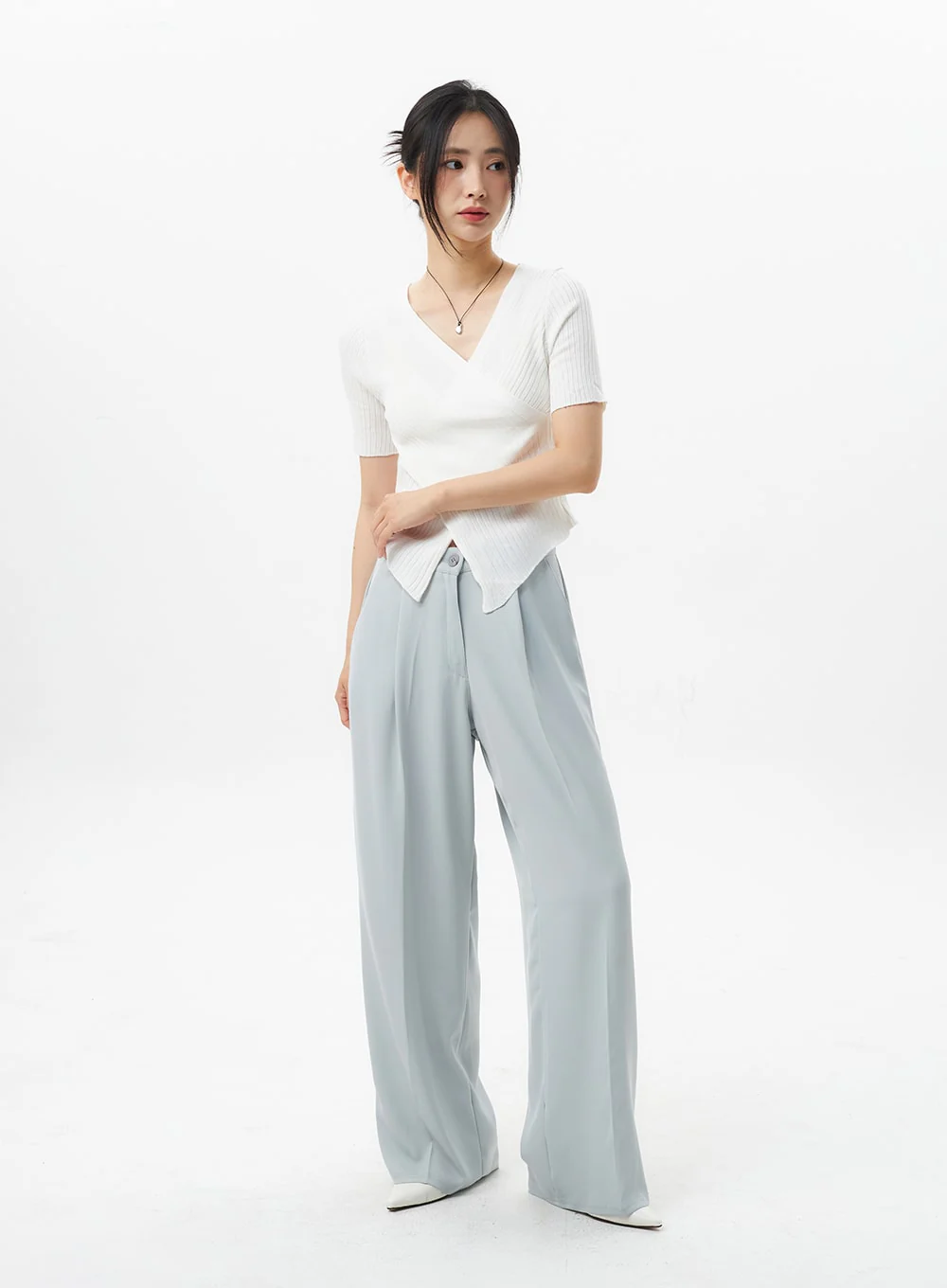 Wide Tailored Pants OL303 - Image 7
