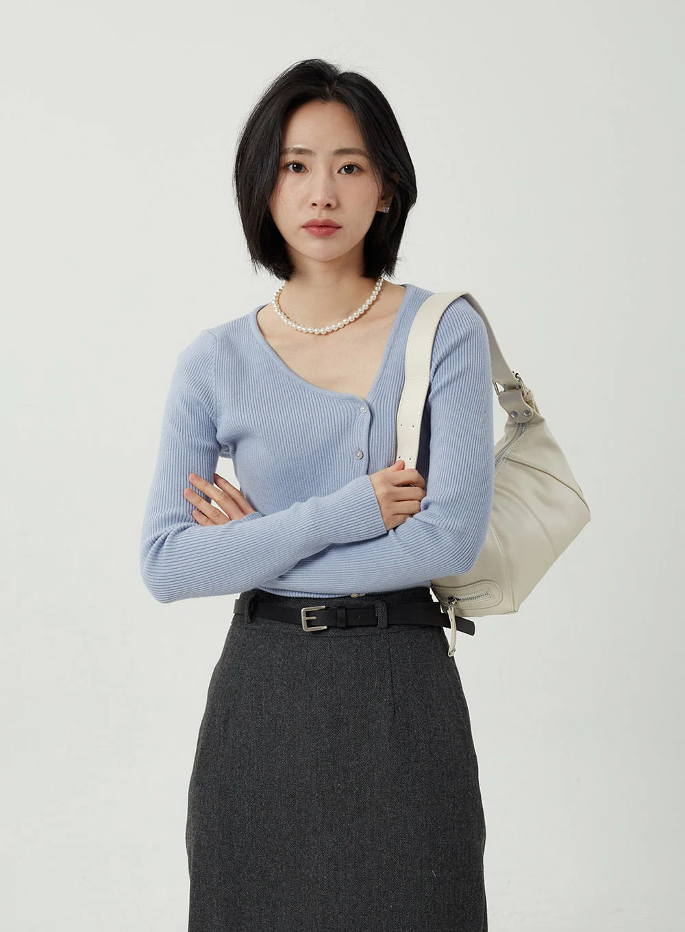 Wool Blend Maxi Skirt OJ310 - Image 11