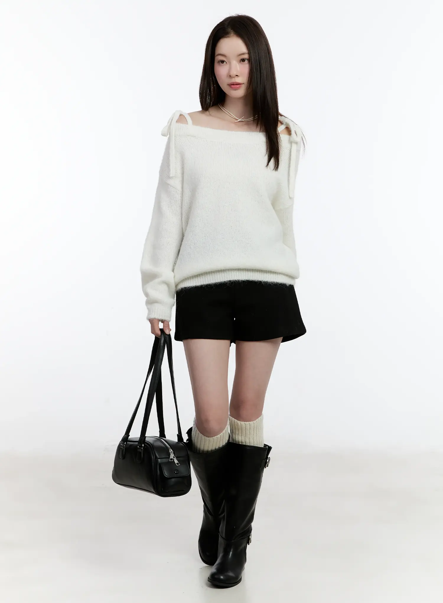 Wool Blend Tailored Shorts ID510 - Image 2