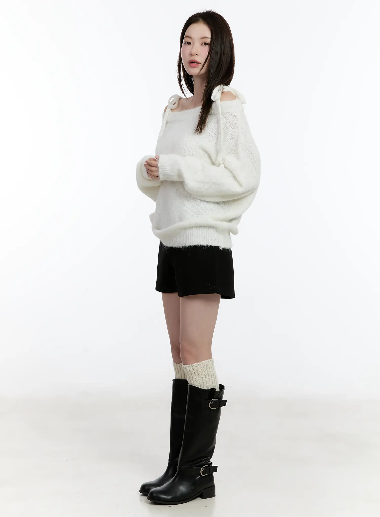 Wool Blend Tailored Shorts ID510 - Image 3