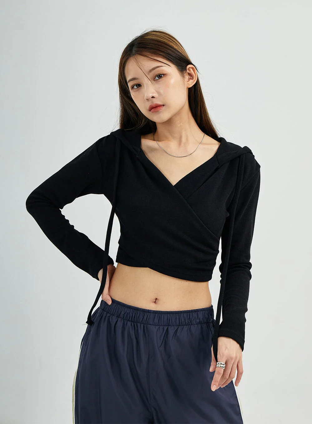 Wrap Crop Hoodie CS27 - Image 9