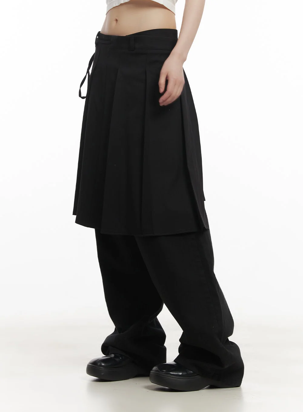 Wrap Pleated Midi Skirt CF518 - Image 4