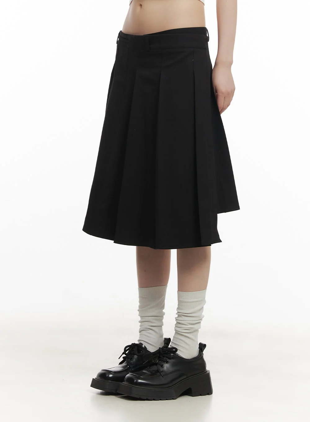 Wrap Pleated Midi Skirt CF518 - Image 7