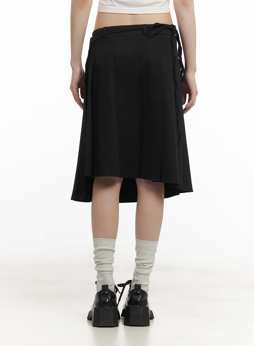 Wrap Pleated Midi Skirt CF518 - Image 9