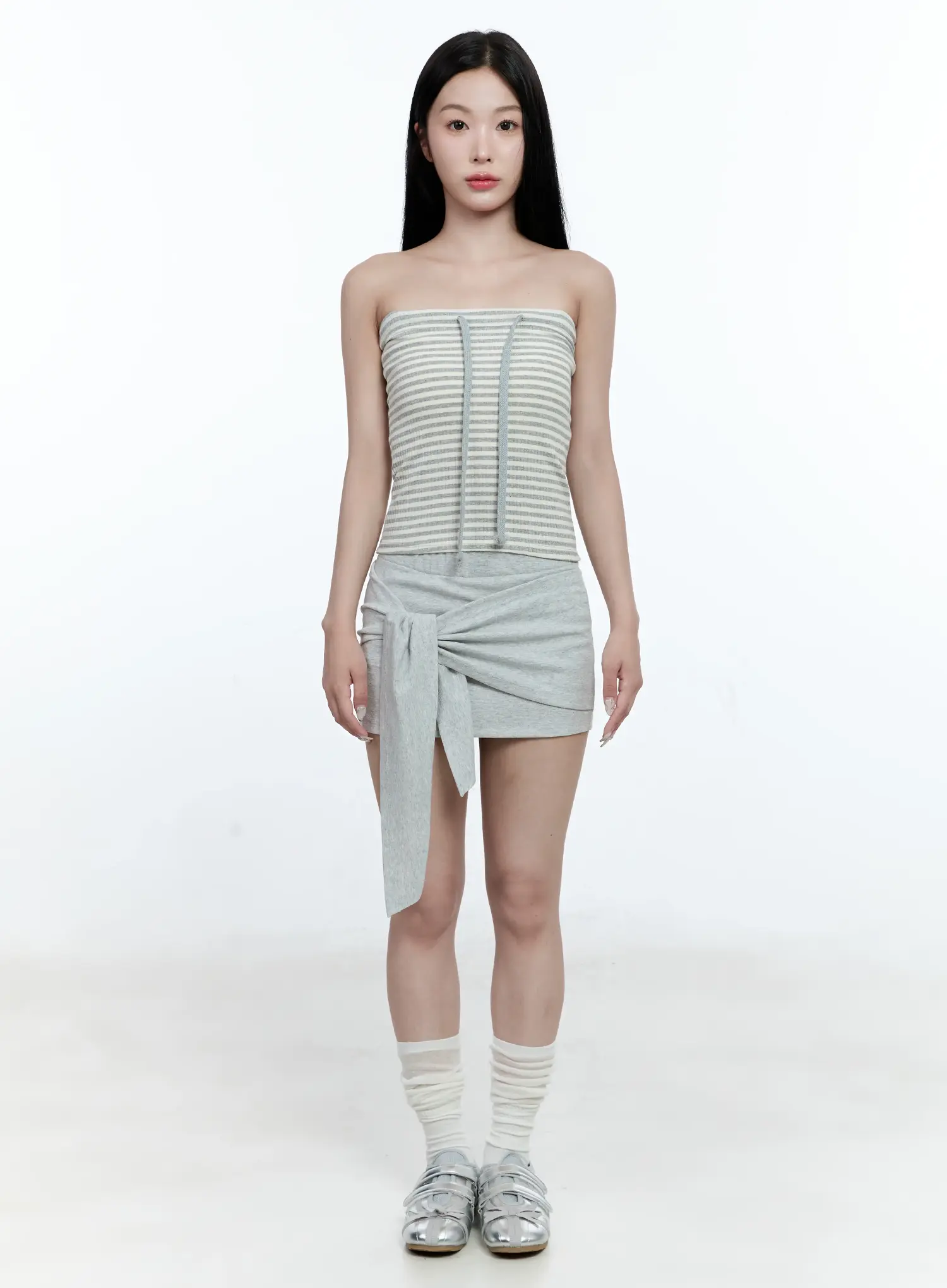 Wrap Ribbon Mini Skirt CG511 - Image 2