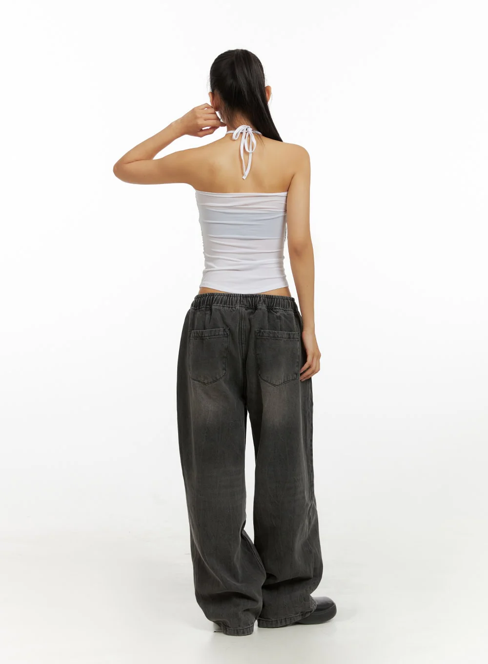 X-Strap Halter Crop Top IU412 - Image 9