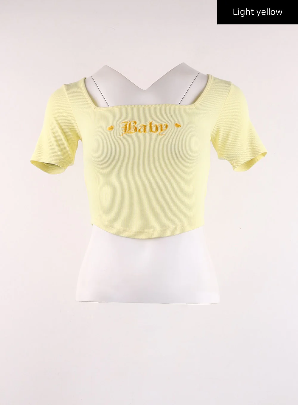 Y2K Square Neck Baby Crop Top IJ430 - Image 12