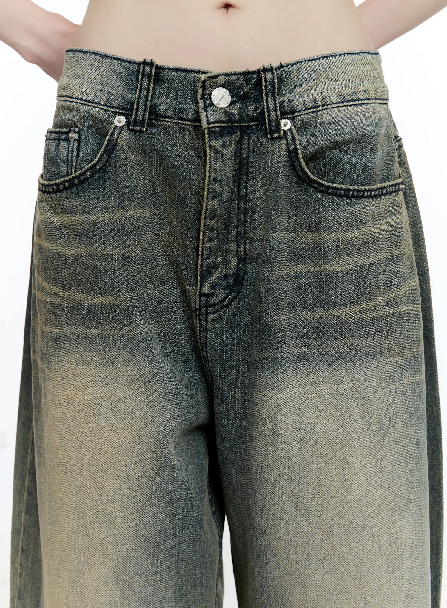 Yeonsoo Vintage-Wash Wide-Leg Jeans CG507 - Image 10