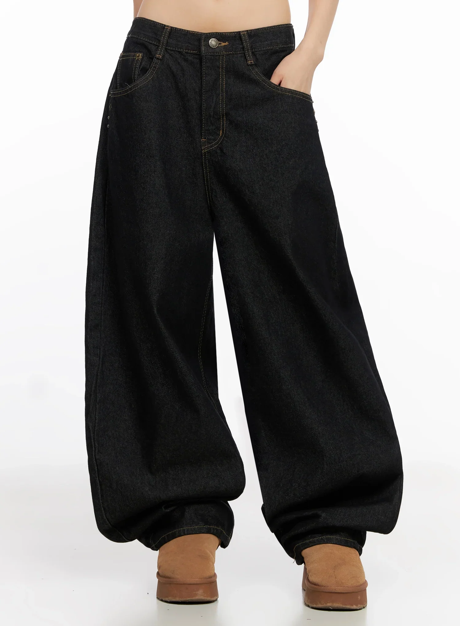 Zaylee Studded Wide Leg Jeans IN503 - Image 6